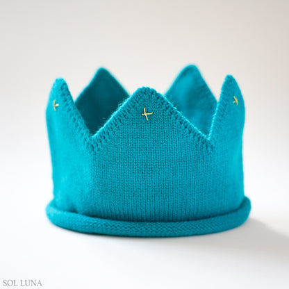 baby knit crown